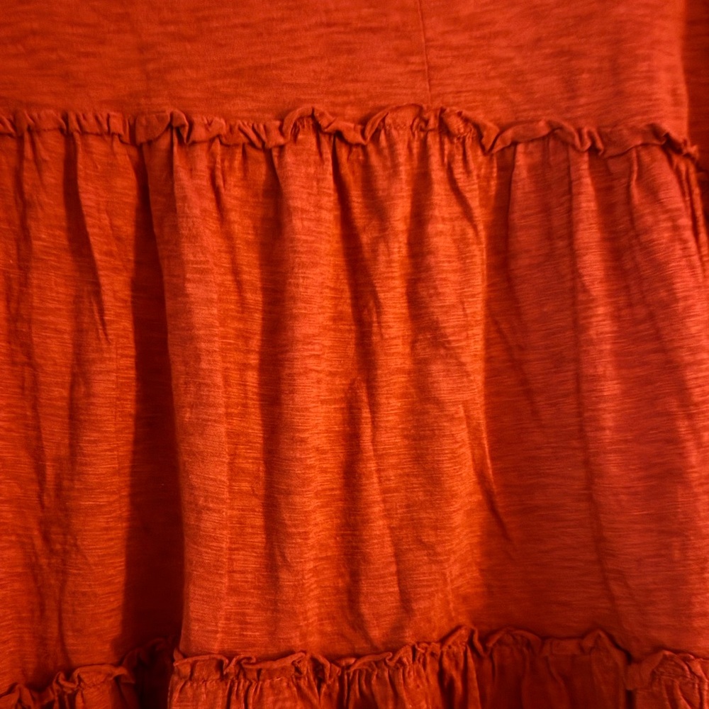 Altar'd State Deep Red Ruffle Blouse - Picture 6 of 6